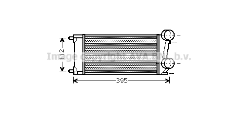 Radiateur d'air (Intercooler) AVA QUALITY COOLING PEA4343